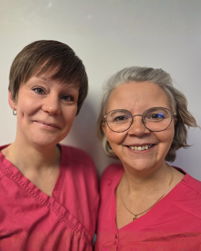Erika och Jenny jobbar tillsammans i Piteå
